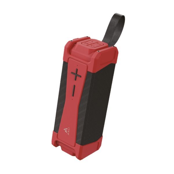 مكبر صوت لاسلكي SoundWave تصميم مقاوم للماء من Asli Global | أحمر مكبر صوت لاسلكي SoundWave تصميم مقاوم للماء من Asli Global | أحمر